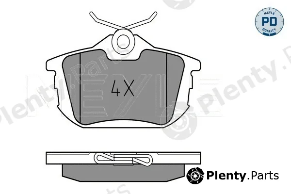 Meyle 0252186115/PD — Brake Pad Set, disc brake MEYLE-PD: Advanced performance and design.