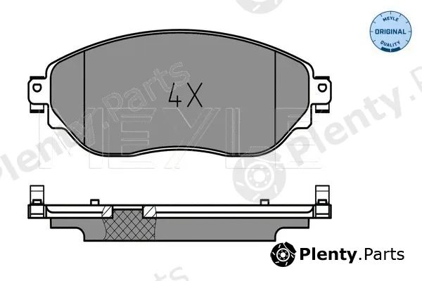 Meyle 0252208718 — Brake Pad Set, disc brake MEYLE-ORIGINAL: True to OE.