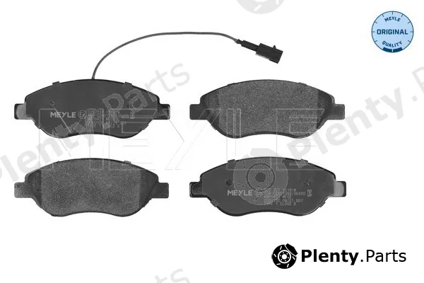Meyle 0252371218/W — Brake Pad Set, disc brake MEYLE-ORIGINAL: True to OE.