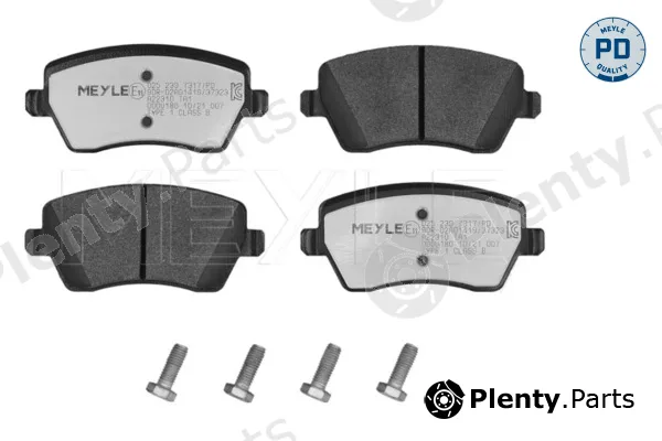 Meyle 0252397317/PD — Brake Pad Set, disc brake MEYLE-PD: Advanced performance and design.