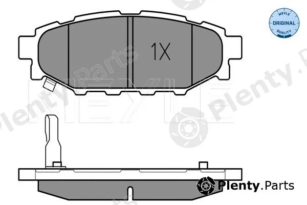 Meyle 0252427114/W — Brake Pad Set, disc brake MEYLE-ORIGINAL: True to OE.