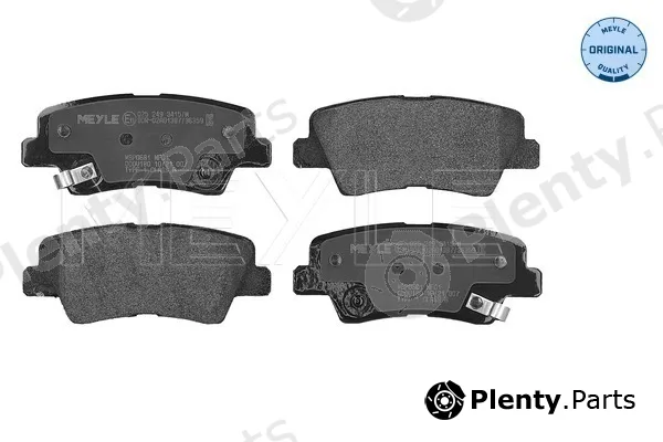 Meyle 0252493415/W — Brake Pad Set, disc brake MEYLE-ORIGINAL: True to OE.