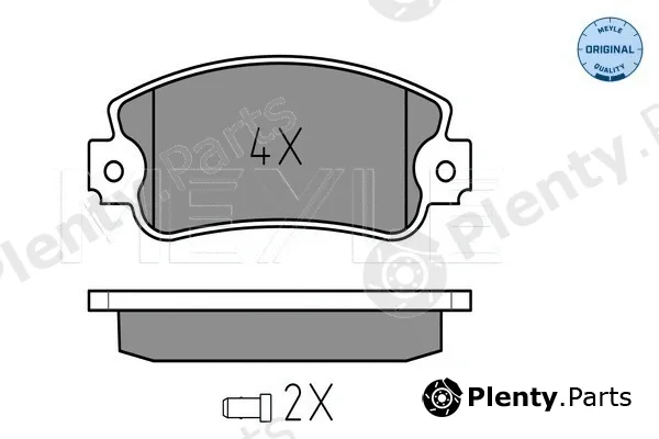 Meyle 0252095018/W — Brake Pad Set, disc brake MEYLE-ORIGINAL: True to OE.