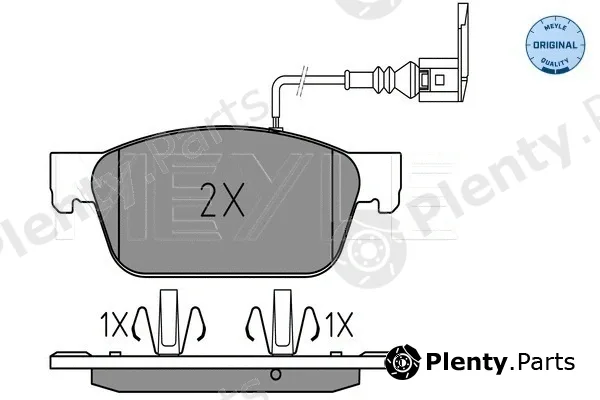 Meyle 0252462318/W — Brake Pad Set, disc brake MEYLE-ORIGINAL: True to OE.
