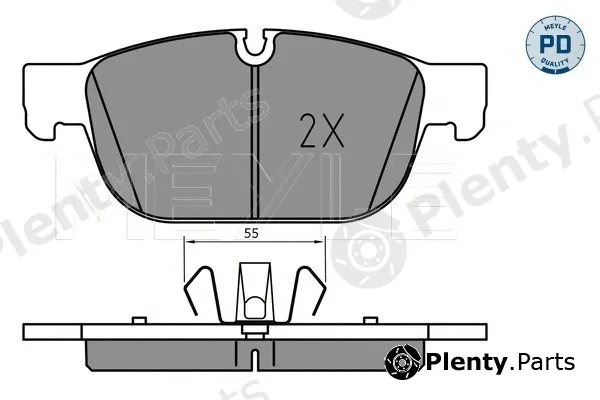 Meyle 0252231719/PD — Brake Pad Set, disc brake MEYLE-PD: Advanced performance and design.