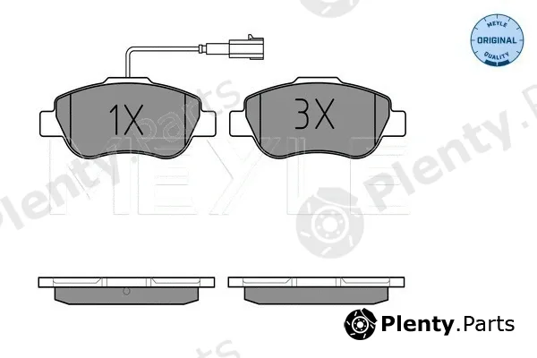 Meyle 0252407218 — Brake Pad Set, disc brake MEYLE-ORIGINAL: True to OE.