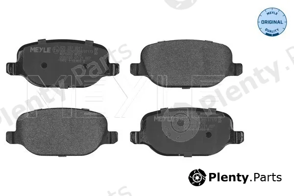 Meyle 0252376017 — Brake Pad Set, disc brake MEYLE-ORIGINAL: True to OE.