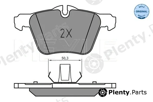 Meyle 0252407920 — Brake Pad Set, disc brake MEYLE-ORIGINAL: True to OE.