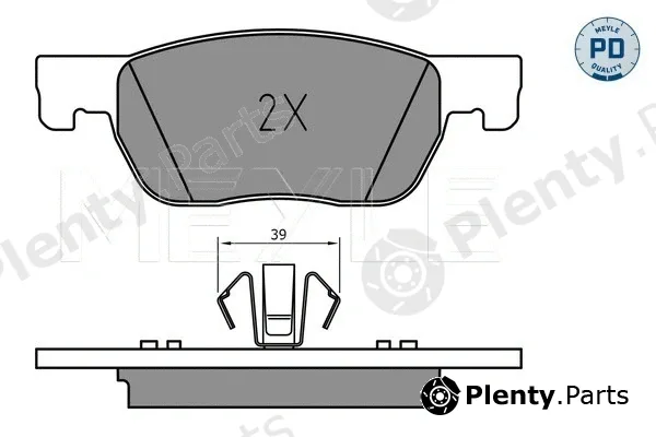 Meyle 0252234220/PD — Brake Pad Set, disc brake MEYLE-PD: Advanced performance and design.