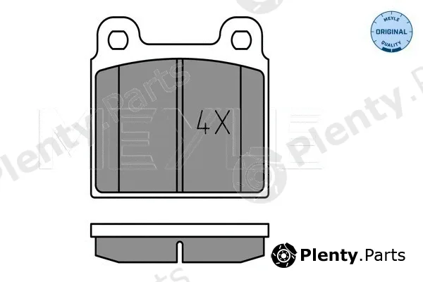 Meyle 0252001115 — Brake Pad Set, disc brake MEYLE-ORIGINAL: True to OE.