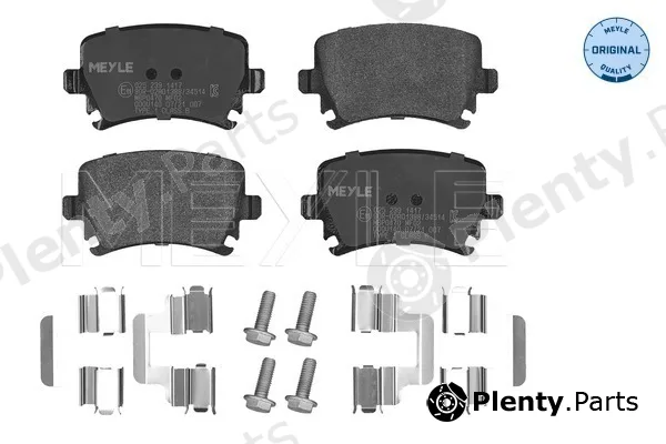 Meyle 0252391417 — Brake Pad Set, disc brake MEYLE-ORIGINAL: True to OE.