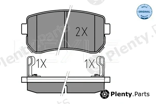 Meyle 0252432015/W — Brake Pad Set, disc brake MEYLE-ORIGINAL: True to OE.