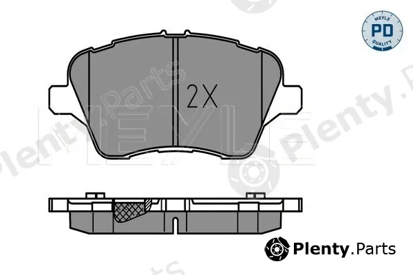 Meyle 0252513417/PD — Brake Pad Set, disc brake MEYLE-PD: Advanced performance and design.