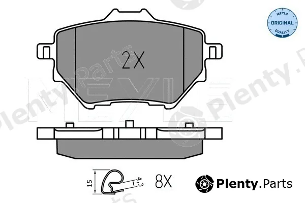 Meyle 0252583917 — Brake Pad Set, disc brake MEYLE-ORIGINAL: True to OE.