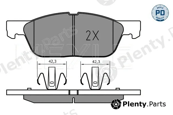 Meyle 0252241219 — Brake Pad Set, disc brake MEYLE-ORIGINAL: True to OE.
