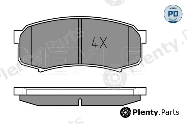 Meyle 0252194715/PD — Brake Pad Set, disc brake MEYLE-PD: Advanced performance and design.