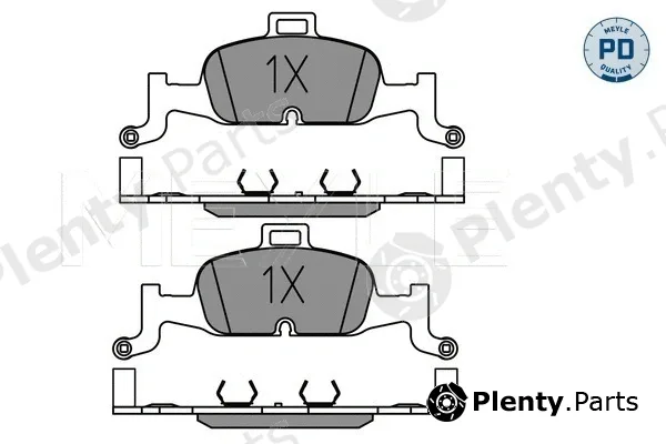 Meyle 0252240216/PD — Brake Pad Set, disc brake MEYLE-PD: Advanced performance and design.