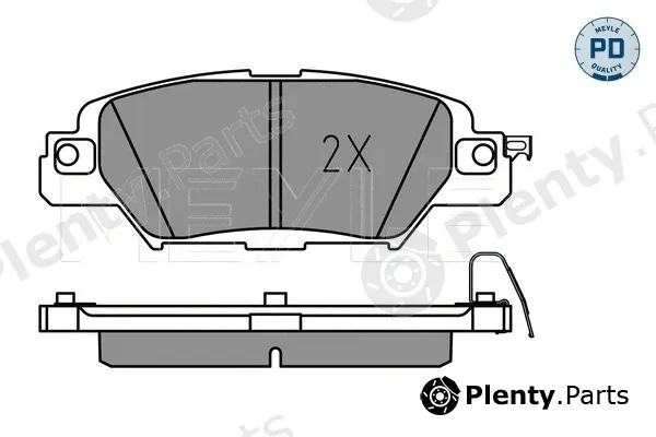 Meyle 0252233214/PD — Brake Pad Set, disc brake MEYLE-PD: Advanced performance and design.