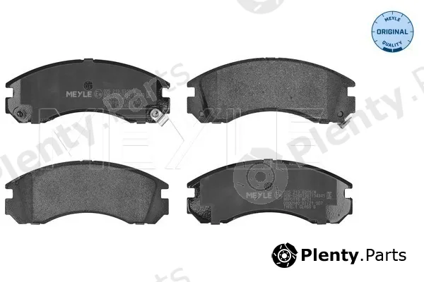 Meyle 0252136315/W — Brake Pad Set, disc brake MEYLE-ORIGINAL: True to OE.