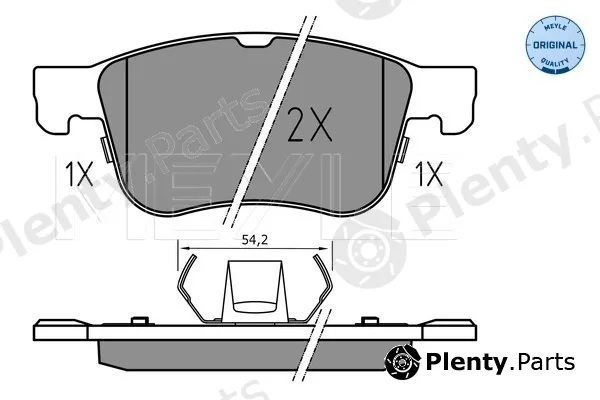 Meyle 0252055617 — Brake Pad Set, disc brake MEYLE-ORIGINAL: True to OE.