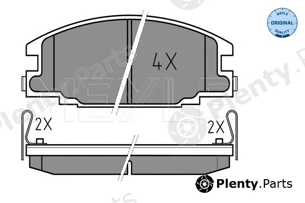 Meyle 0252154316/W — Brake Pad Set, disc brake MEYLE-ORIGINAL: True to OE.