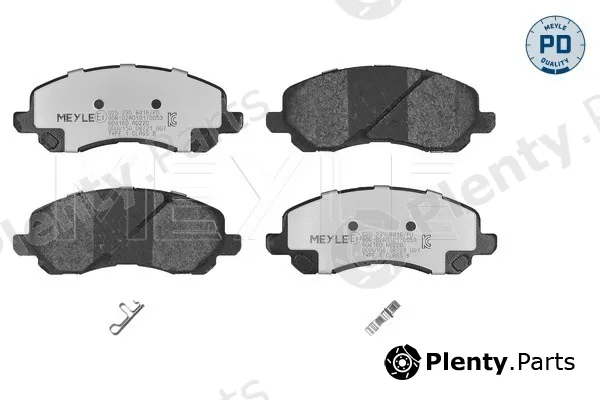 Meyle 0252358416/PD — Brake Pad Set, disc brake MEYLE-PD: Advanced performance and design.