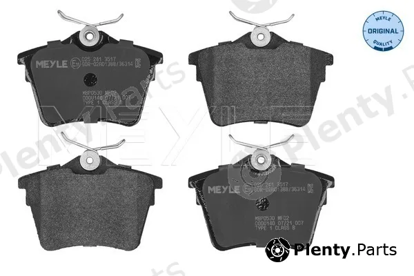 Meyle 0252413517 — Brake Pad Set, disc brake MEYLE-ORIGINAL: True to OE.