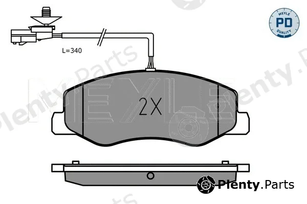 Meyle 0252517218/PD — Brake Pad Set, disc brake MEYLE-PD: Advanced performance and design.