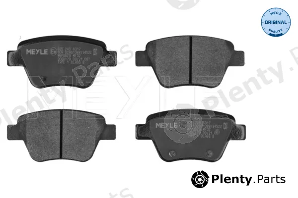 Meyle 0252456317 — Brake Pad Set, disc brake MEYLE-ORIGINAL: True to OE.