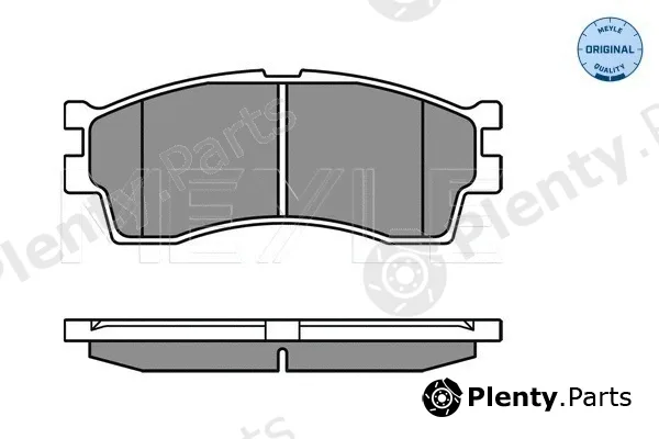 Meyle 0252387316/W — Brake Pad Set, disc brake MEYLE-ORIGINAL: True to OE.