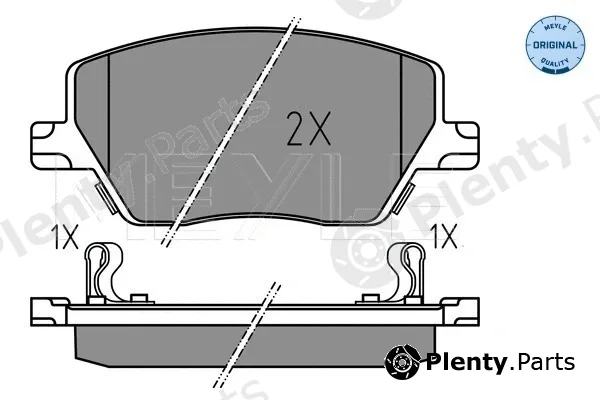 Meyle 0252239719 — Brake Pad Set, disc brake MEYLE-ORIGINAL: True to OE.