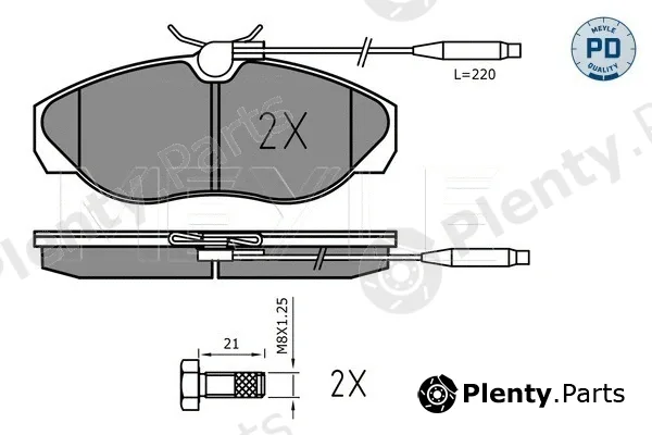 Meyle 0252179719/PD — Brake Pad Set, disc brake MEYLE-PD: Advanced performance and design.