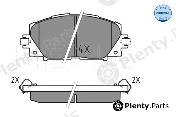Meyle 0252445116 — Brake Pad Set, disc brake MEYLE-ORIGINAL: True to OE.