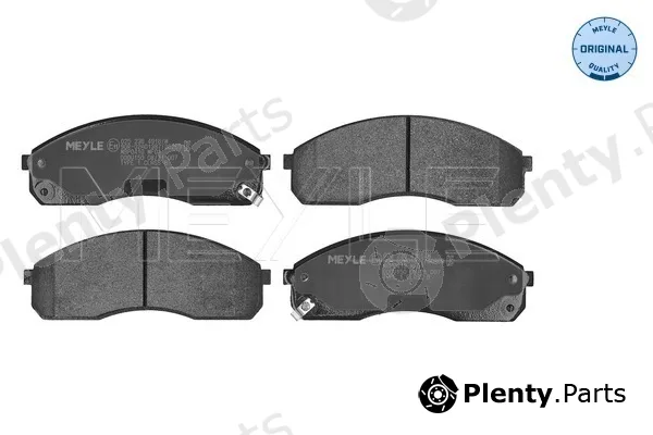 Meyle 0252364916/W — Brake Pad Set, disc brake MEYLE-ORIGINAL: True to OE.