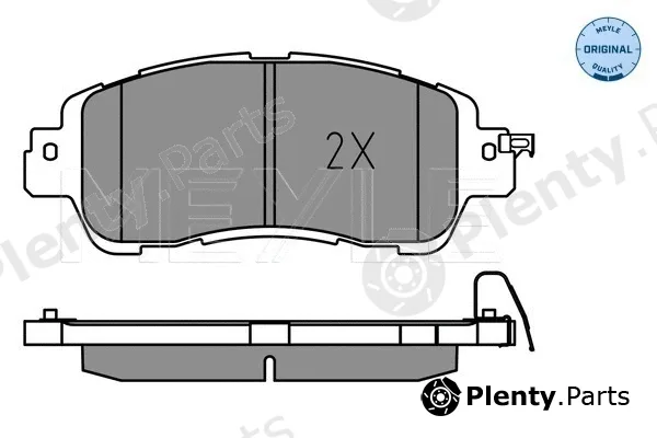 Meyle 0252223515 — Brake Pad Set, disc brake MEYLE-ORIGINAL: True to OE.