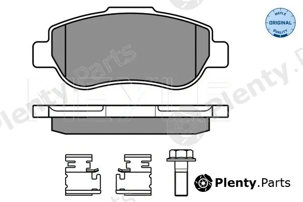 Meyle 0252407217/W — Brake Pad Set, disc brake MEYLE-ORIGINAL: True to OE.