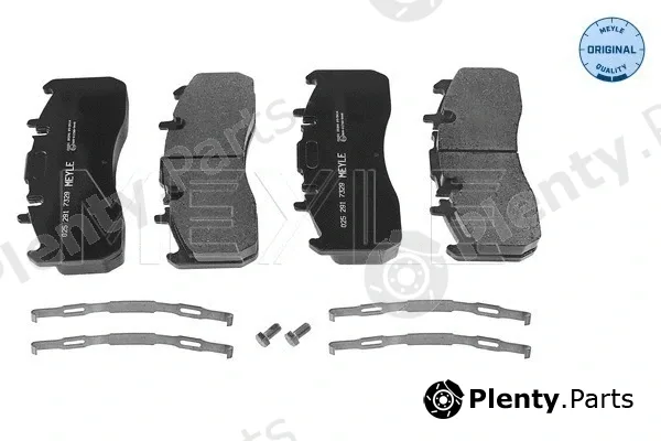 Meyle 0252917329/S — Brake Pad Set, disc brake MEYLE-ORIGINAL: True to OE.