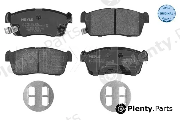 Meyle 0252350715 — Brake Pad Set, disc brake MEYLE-ORIGINAL: True to OE.