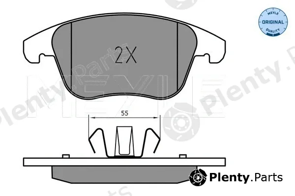 Meyle 0252226920 — Brake Pad Set, disc brake MEYLE-ORIGINAL: True to OE.