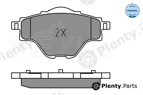 Meyle 0252582717 — Brake Pad Set, disc brake MEYLE-ORIGINAL: True to OE.