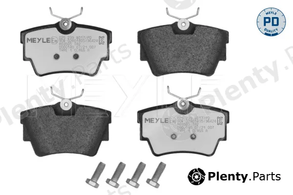 Meyle 0252398017/PD — Brake Pad Set, disc brake MEYLE-PD: Advanced performance and design.