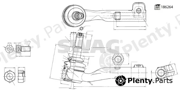 Swag 33110333 — Tie Rod End