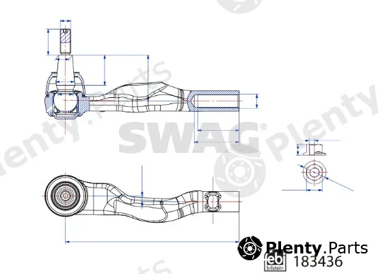 Swag 33108965 — Tie Rod End