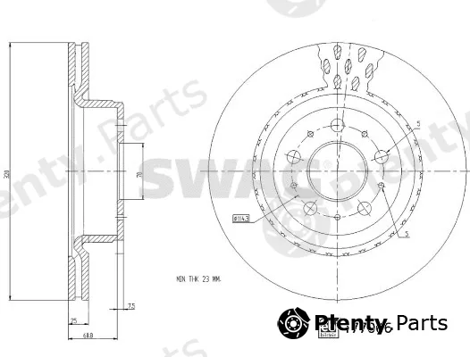 Swag 33107345 — Brake Disc