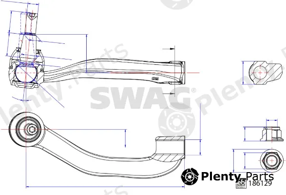 Swag 33110259 — Tie Rod End