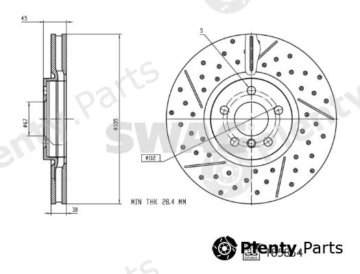 Swag 33110123 — Brake Disc