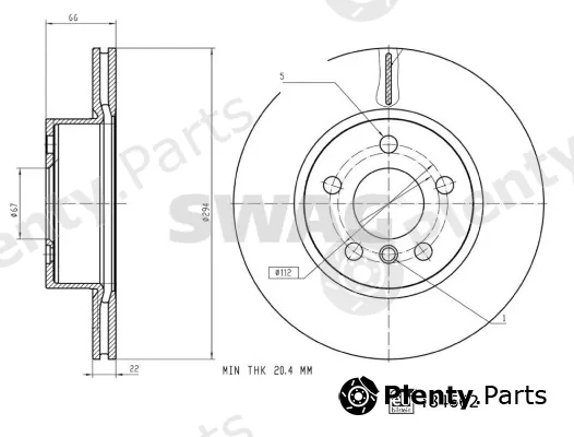 Swag 33109492 — Brake Disc