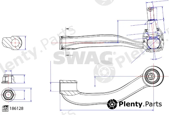 Swag 33110258 — Tie Rod End
