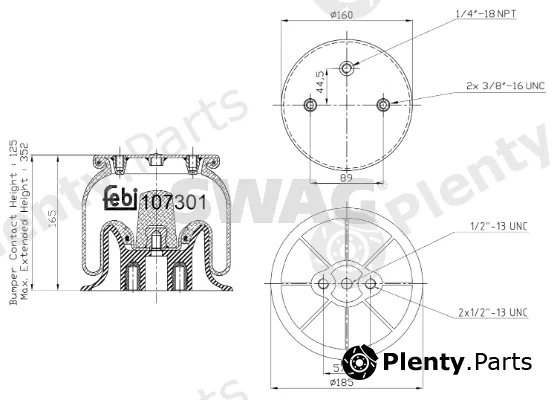Swag 33102514 — Bellow, air suspension