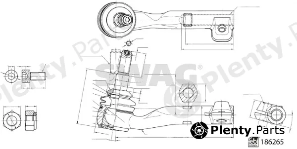 Swag 33110334 — Tie Rod End